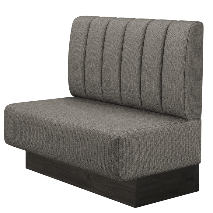 MELISSA | Gastrobank | B:H 100 x 103 cm | Grau | Gestreift | Stoff/Textil