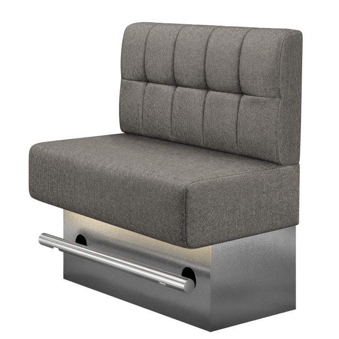 MELISSA | Gastro Hochbank | B:H 100 x 136 cm | Grau | Blocks | Stoff/Textil | LED