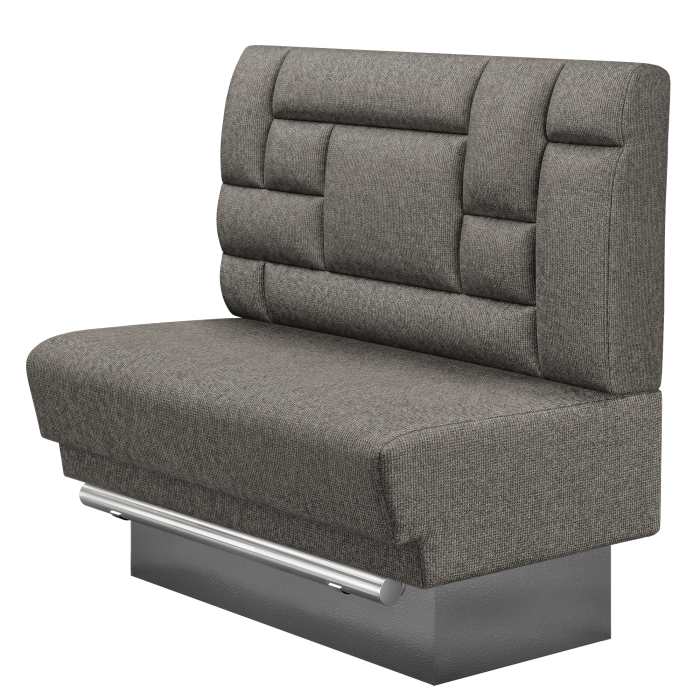 TATJANA | Gastro Hochbank | B:H 100 x 136 cm | Grau | Tetris Design | Stoff/Textil