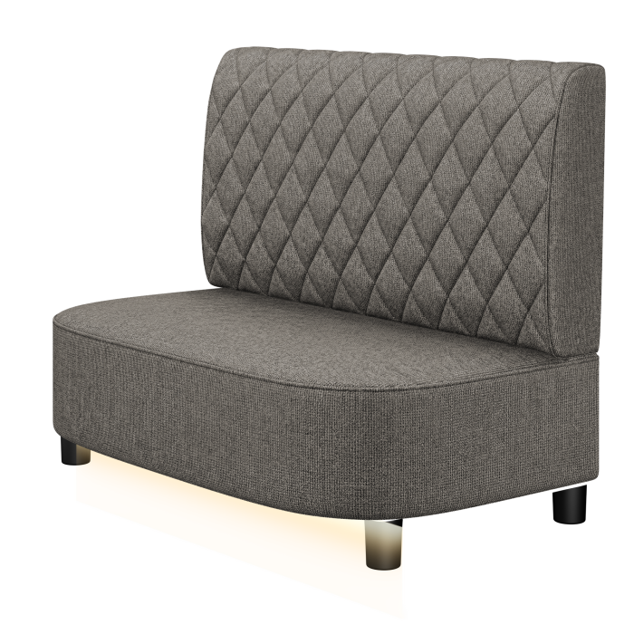 THOMAS | Gastro Lounge Bank | B:H 100 x 94 cm | Stoff/Textil | Raute | Stoff/Textil | LED