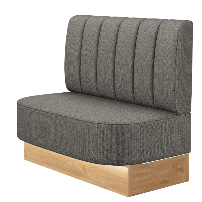 THOMAS | Gastrobank | B:H 100 x 103 cm | Stoff/Textil | Gestreift | Stoff/Textil | LED