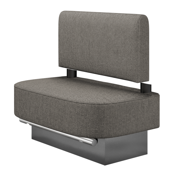 THOMAS | Gastro Hochbank | B:H 100 x 126 cm | Stoff/Textil | Glatt/ Rund | Stoff/Textil | LED