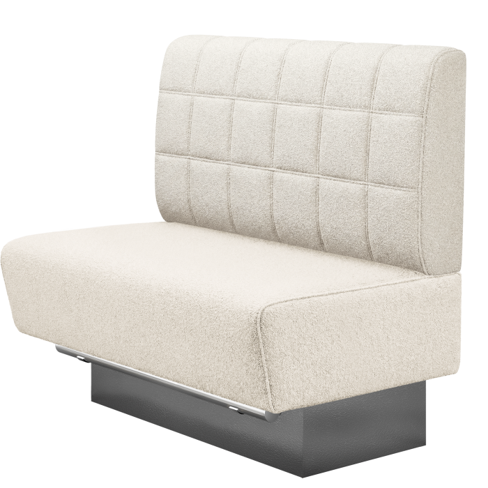 DENVER BIG | Gastro Hochbank | B:H 100 x 136 cm | Creme | Blocks | Teddystoff