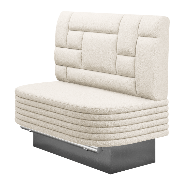 MATTHIAS | Gastro Hochbank | B:H 100 x 136 cm | Creme | Tetris Design | Teddystoff