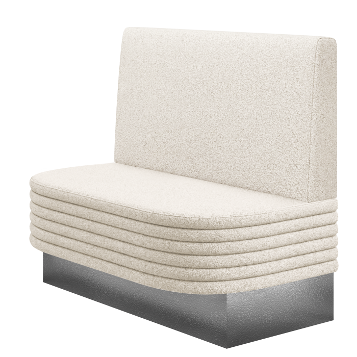 MATTHIAS | Gastrobank | B:H 100 x 103 cm | Creme | Glatt | Teddystoff
