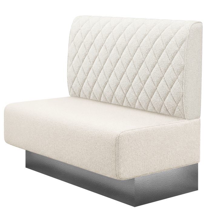 MELISSA | Gastrobank | B:H 100 x 103 cm | Creme | Raute | Teddystoff