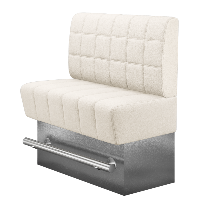 TANJA | Gastro Hochbank | B:H 100 x 126 cm | Creme | Blocks | Teddystoff