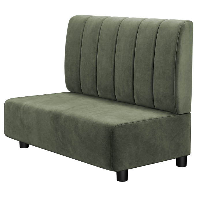 MELISSA | Gastrobank | B:H 100 x 103 cm | Grün | Gestreift | Samt