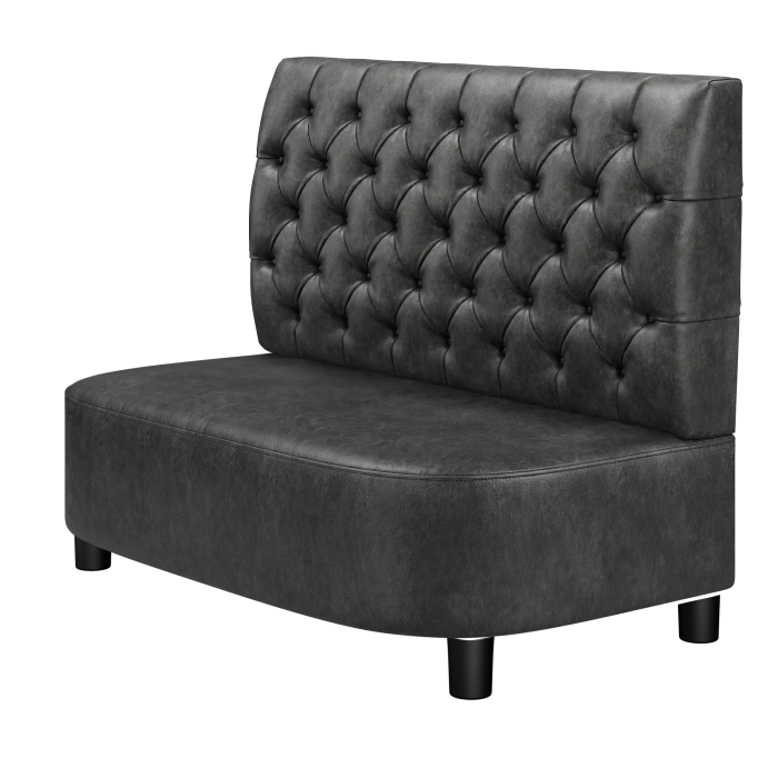 THOMAS | Gastrobank | B:H 100 x 103 cm | Wildleder | Chesterfield | Wildleder