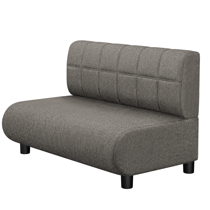 NINVA | Gastrobank | B:H 100 x 74 cm | Grau | Blocks | Stoff/Textil