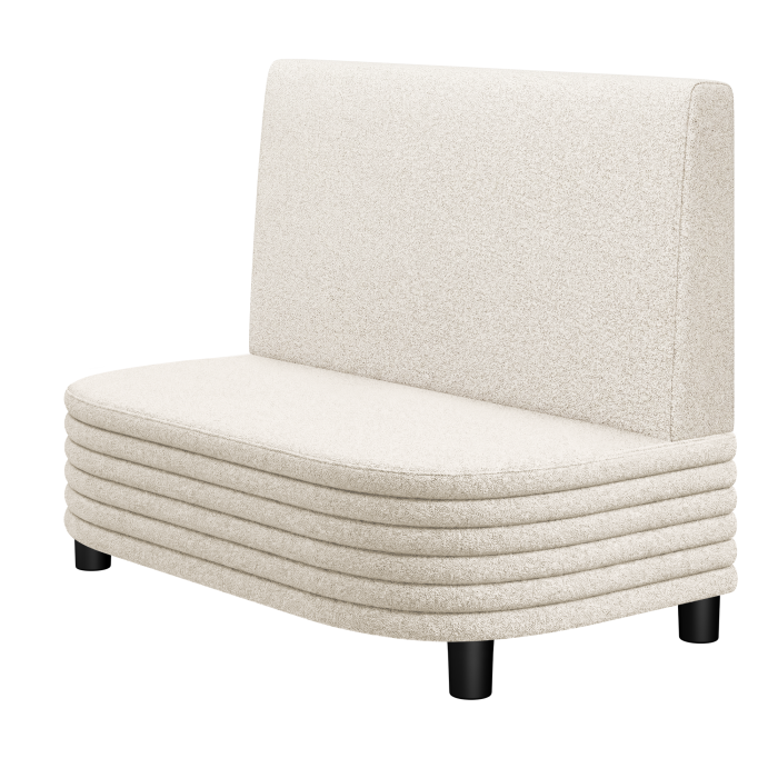 MATTHIAS | Gastrobank | B:H 100 x 103 cm | Creme | Glatt | Teddystoff