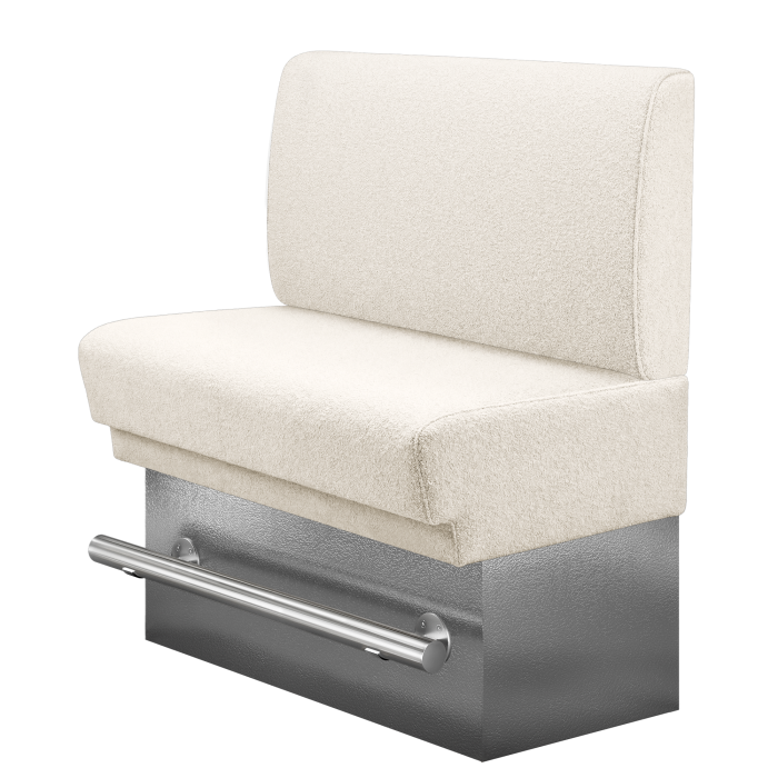 TATJANA | Gastro Hochbank | B:H 100 x 136 cm | Creme | Glatt | Teddystoff