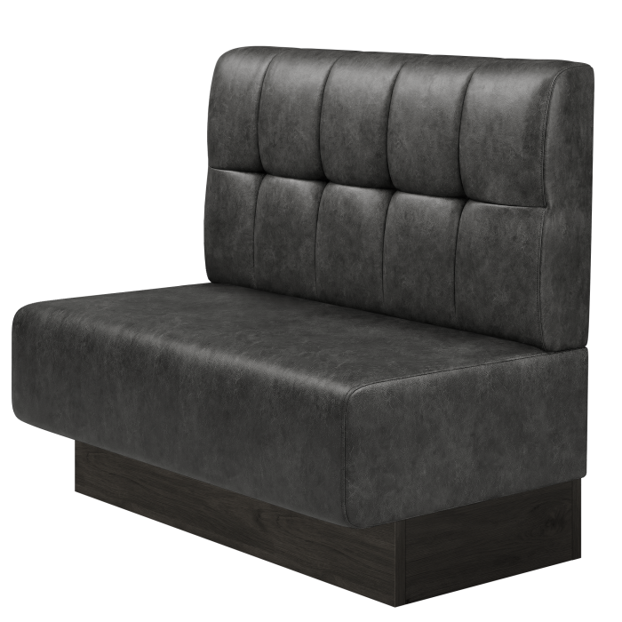 MELISSA | Gastrobank | B:H 100 x 103 cm | Schwarz | Button | Wildleder