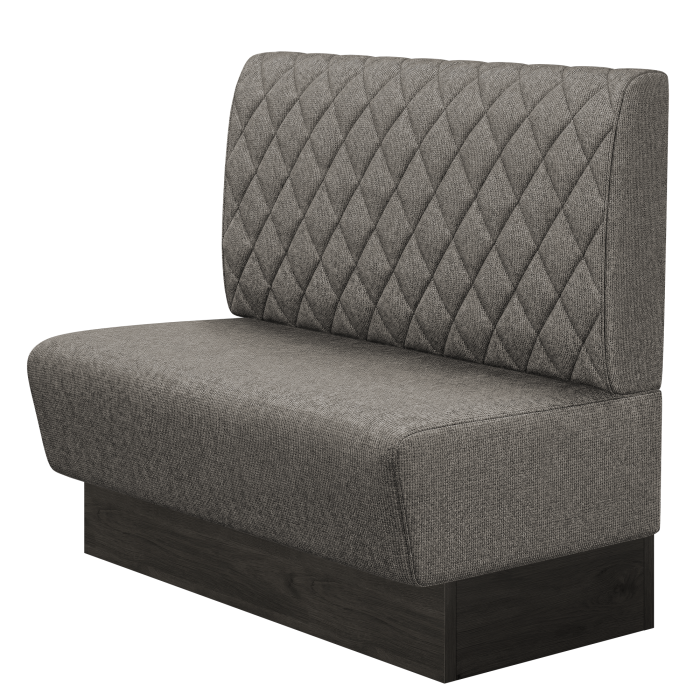 DENVER | Gastrobank | B:H 100 x 103 cm | Grau | Raute | Stoff/Textil