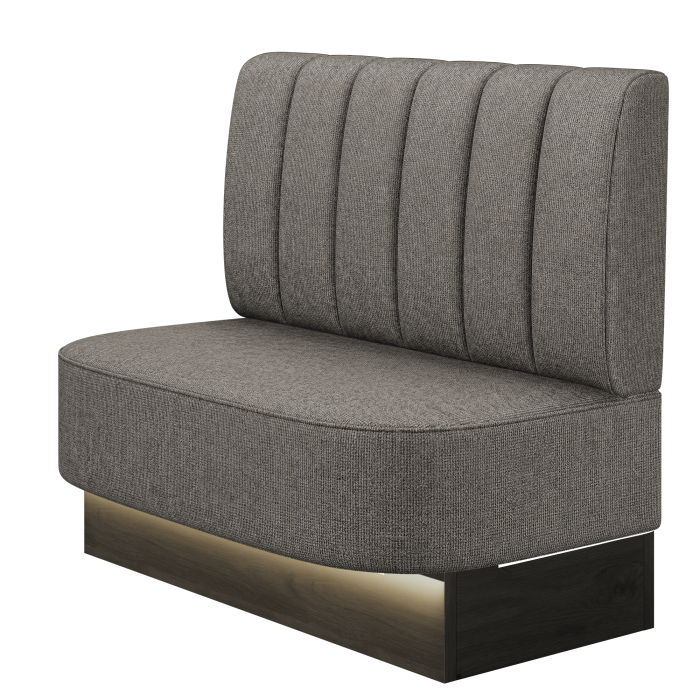 THOMAS | Gastrobank | B:H 100 x 103 cm | Stoff/Textil | Gestreift | Stoff/Textil | LED
