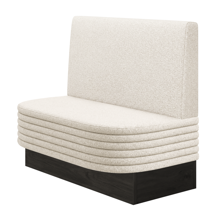 MATTHIAS | Gastrobank | B:H 100 x 103 cm | Creme | Glatt | Teddystoff
