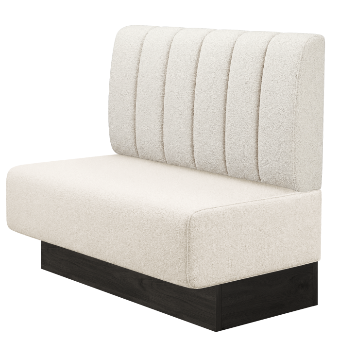 MELISSA | Gastrobank | B:H 100 x 103 cm | Creme | Gestreift | Teddystoff