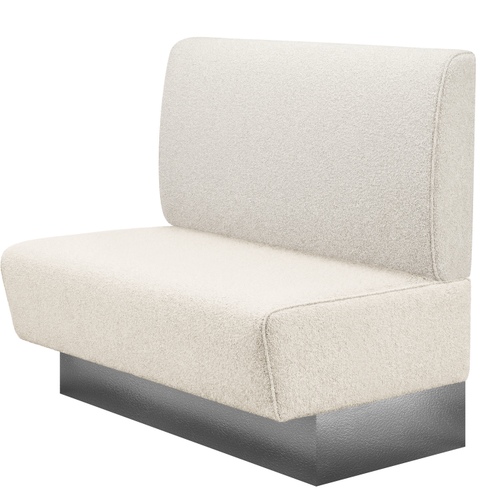 DENVER BIG | Gastrobank | B:H 100 x 103 cm | Creme | Glatt | Teddystoff