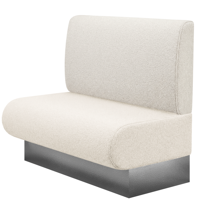 NINVA | Gastrobank | B:H 100 x 103 cm | Creme | Glatt | Teddystoff