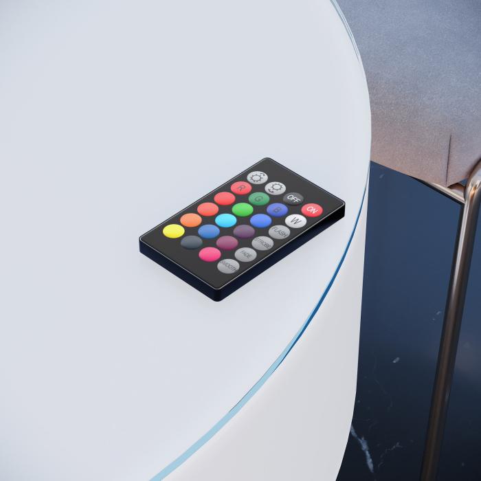 KOSELIG | LED klubb høybord | B:D:H 70 x 70 x 121 cm | RGB | batteri pakke KOSELIG | LED klubb høybord | B:D:H 70 x 70 x 121 cm | RGB | batteri pakke