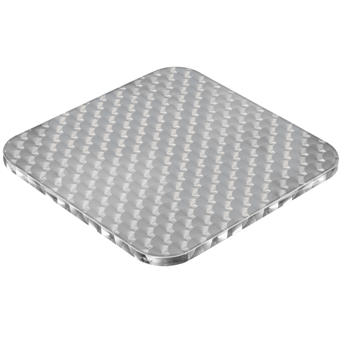 COSTA | Bistro bordplate i aluminium | 60x60 cm
