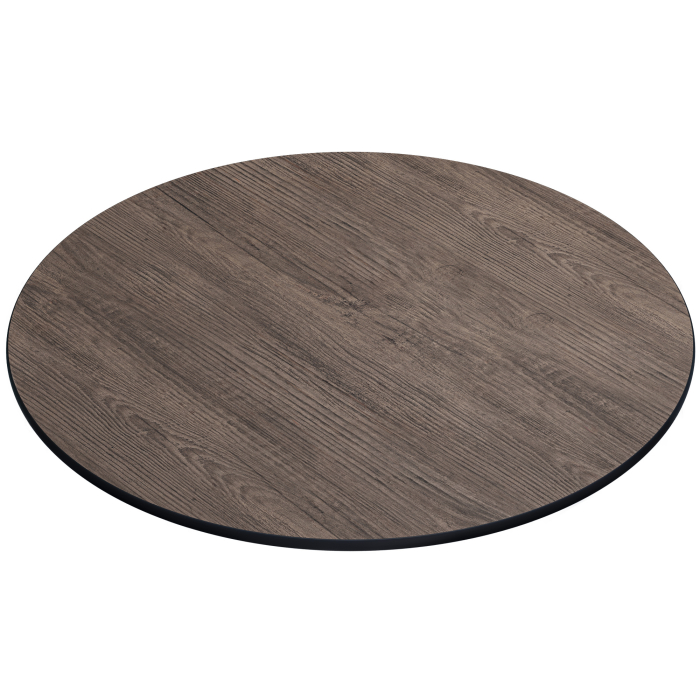 COMPACT | Gastro HPL Tischplatte | Ø 120 cm | Light Wenge | Rund