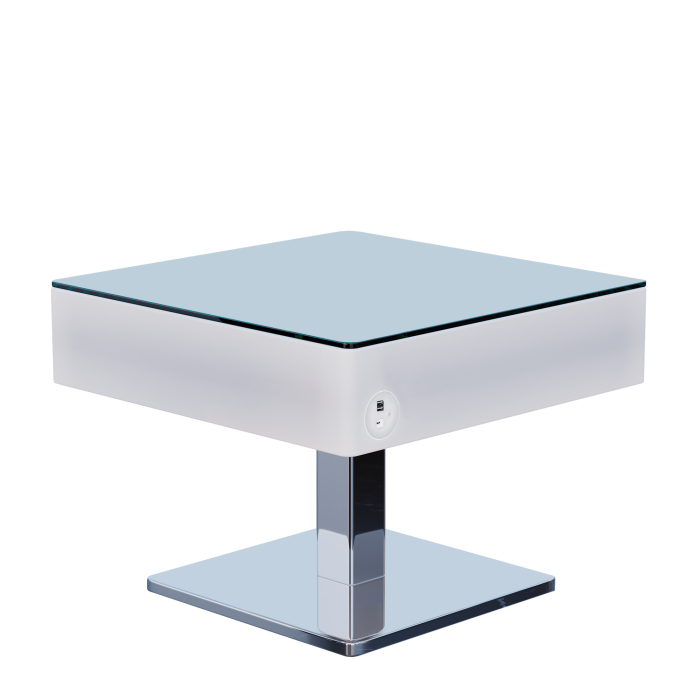 COOZY | Tavolo lounge a LED | L:P:H 70 x 70 x 52 cm | RGB | Batteria