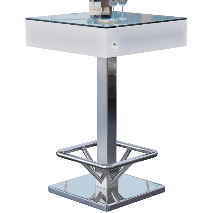 COOZY | LED Club Standing Table | B:D:H 70 x 70 x 121 cm | RGB | Genopladeligt batteri