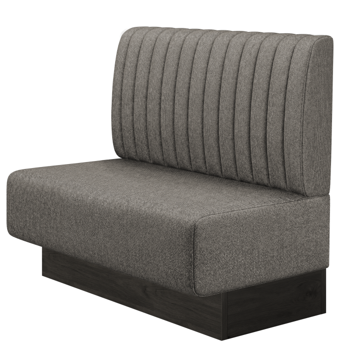 MELISSA | Gastrobank | B:H 100 x 103 cm | Grau | Gestreift | Stoff/Textil