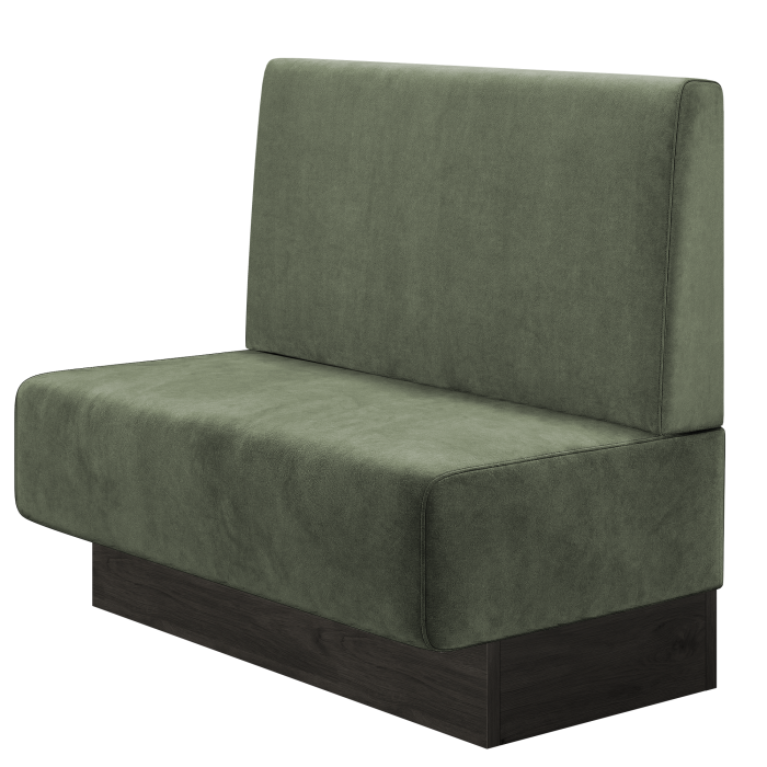 MELISSA | Gastrobank | B:H 100 x 103 cm | Grün | Glatt | Samt