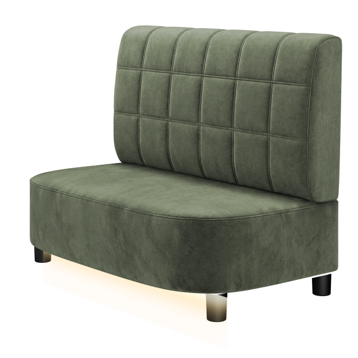 THOMAS | Gastrobank | B:H 100 x 103 cm | Samt | Blocks | Samt | LED