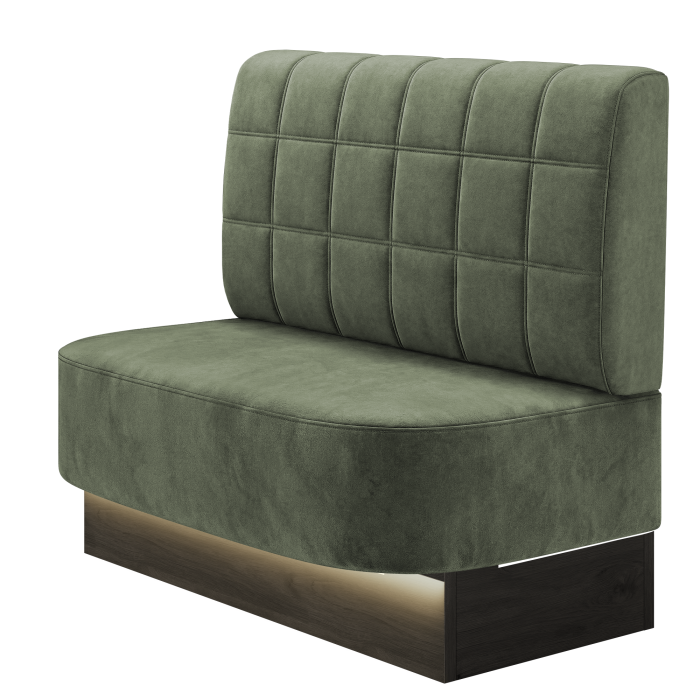 THOMAS | Gastrobank | B:H 100 x 103 cm | Samt | Blocks | Samt | LED