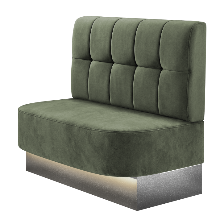 THOMAS | Gastrobank | B:H 100 x 103 cm | Samt | Button | Samt | LED