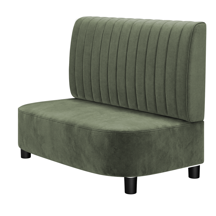 THOMAS | Gastrobank | B:H 100 x 103 cm | Samt | Gestreift | Samt