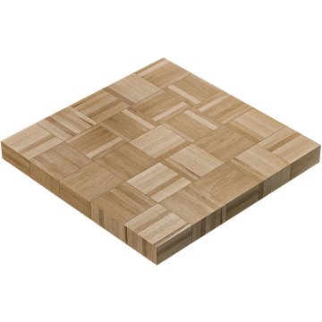COLUMBIA | Gastro Tischplatte | 100 x 100 x 6 cm | Quadratisch | Eiche