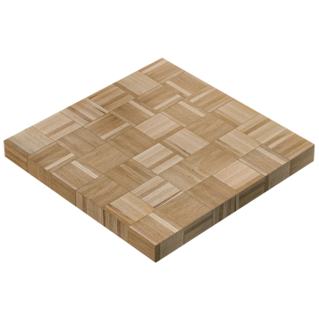 COLUMBIA | Gastro Tischplatte | 120 x 120 x 6 cm | Quadratisch | Eiche
