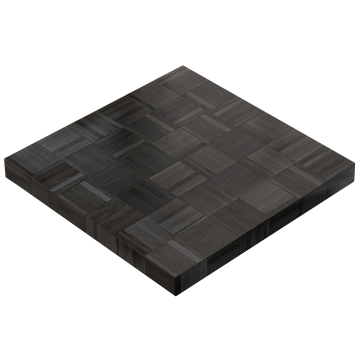 COLUMBIA | Gastro Tischplatte | 120 x 120 x 6 cm | Quadratisch | Schwarz