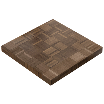 COLUMBIA | Gastro Tischplatte | 120 x 120 x 6 cm | Quadratisch | Walnuß