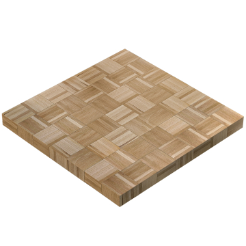 COLUMBIA | Gastro Tischplatte | 140 x 140 x 6 cm | Quadratisch | Eiche