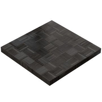 COLUMBIA | Gastro Tischplatte | 140 x 140 x 6 cm | Quadratisch | Schwarz