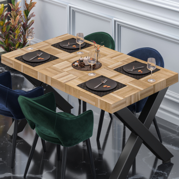 COLUMBIA | Gastro Tischplatte | 180 x 90 x 6 cm | Rechteckig | Eiche