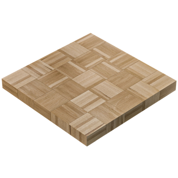 COLUMBIA | Gastro Tischplatte | 80 x 80 x 6 cm | Quadratisch | Eiche