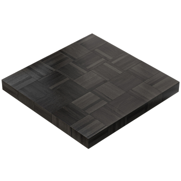 COLUMBIA | Gastro Tischplatte | 80 x 80 x 6 cm | Quadratisch | Schwarz