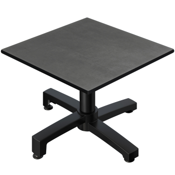 CPBC | Tavolo lounge compatto | L:P:H 70 x 70 x 42 cm | antracite / nero alluminio | pieghevole | peso aggiuntivo