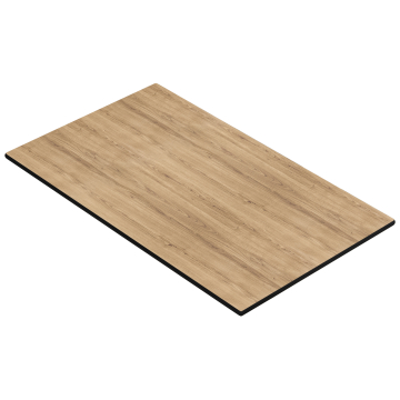 COMPACT | Plateau de table Gastro HPL | L x P 120 x 70 cm | Chêne | Rectangulaire