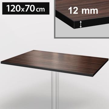 KOMPAKT | HPL bistro bordplate | 120x70cm | Valnøtt