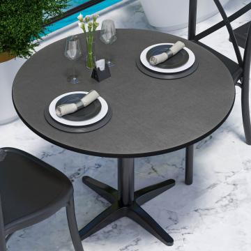 COMPACT | Bistro HPL Tischplatte | Ø70cm | Anthrazit