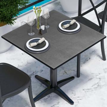 COMPACT | Bistro HPL Tischplatte | 70x70cm | Anthrazit