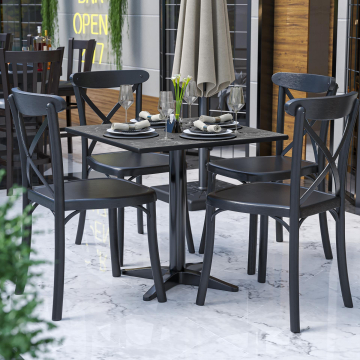 COMPACT | Bistro HPL Tischplatte | 70x70cm | Felsen