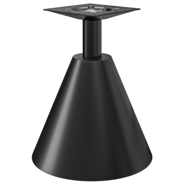 CONE | Estructura de mesa bistró | Altura: 72 cm | Negro | Base: Ø 45 x H 48 cm